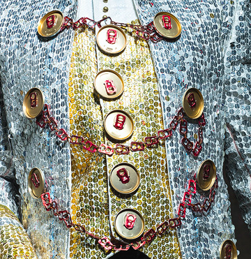Detail d'un manteau