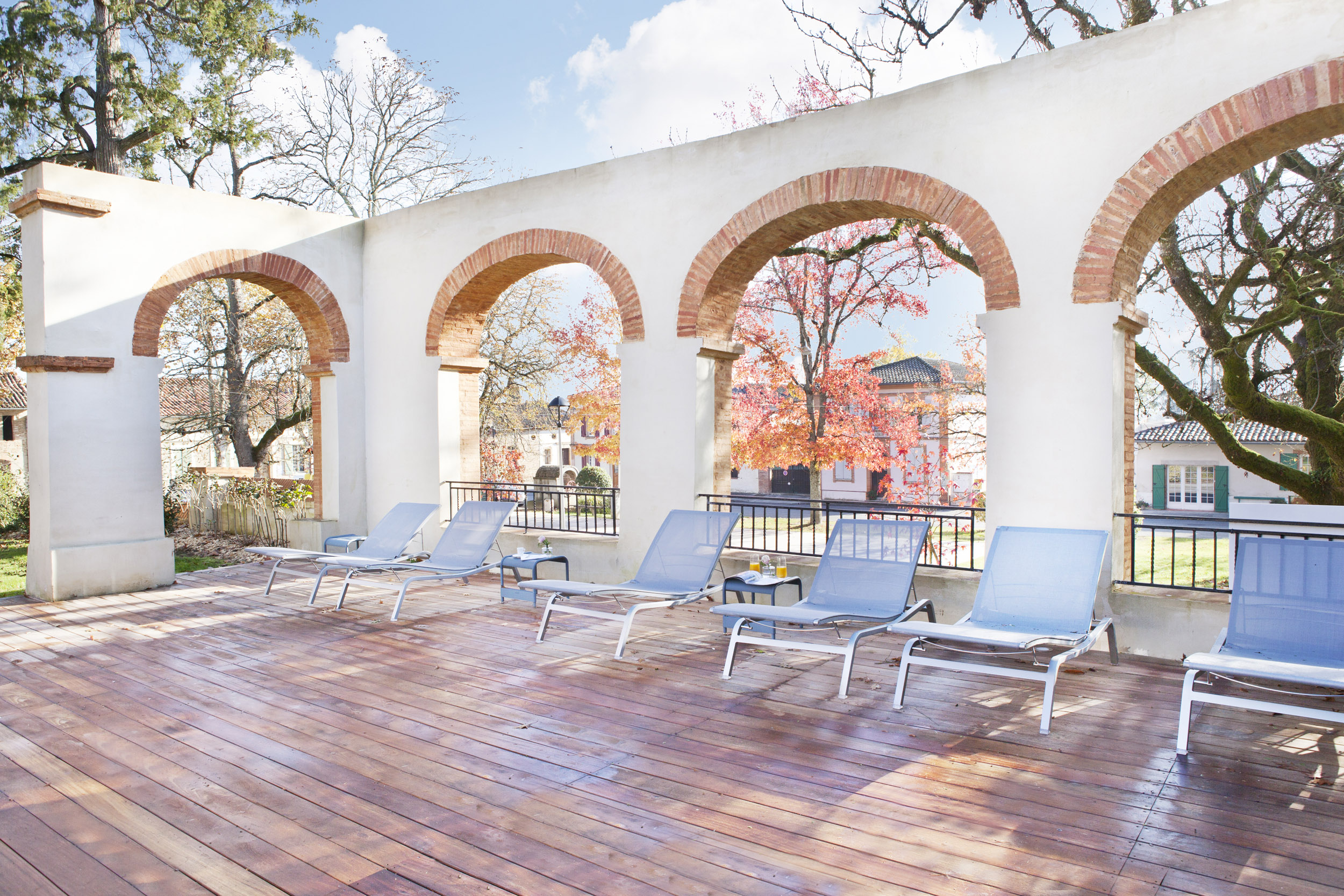 Terrasse ensoleillée