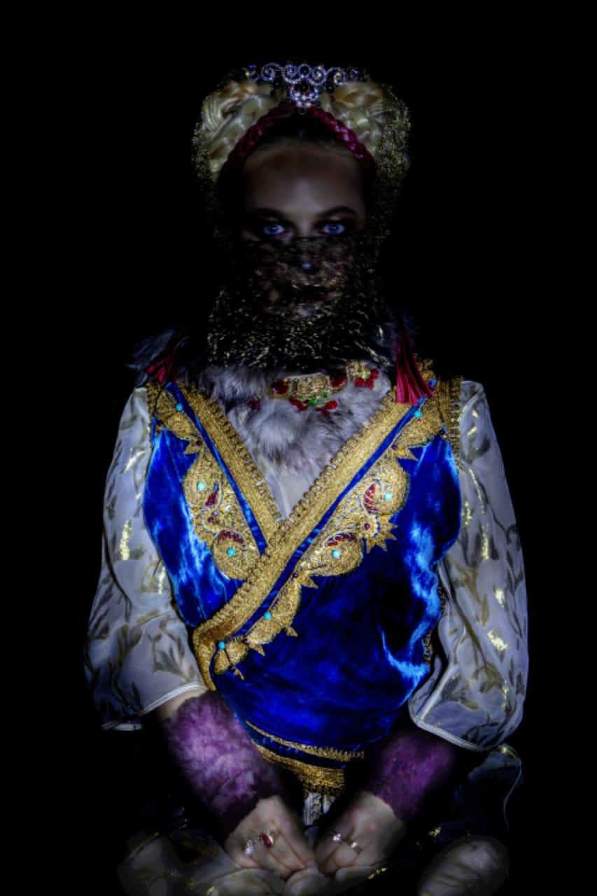 Femme en bleu