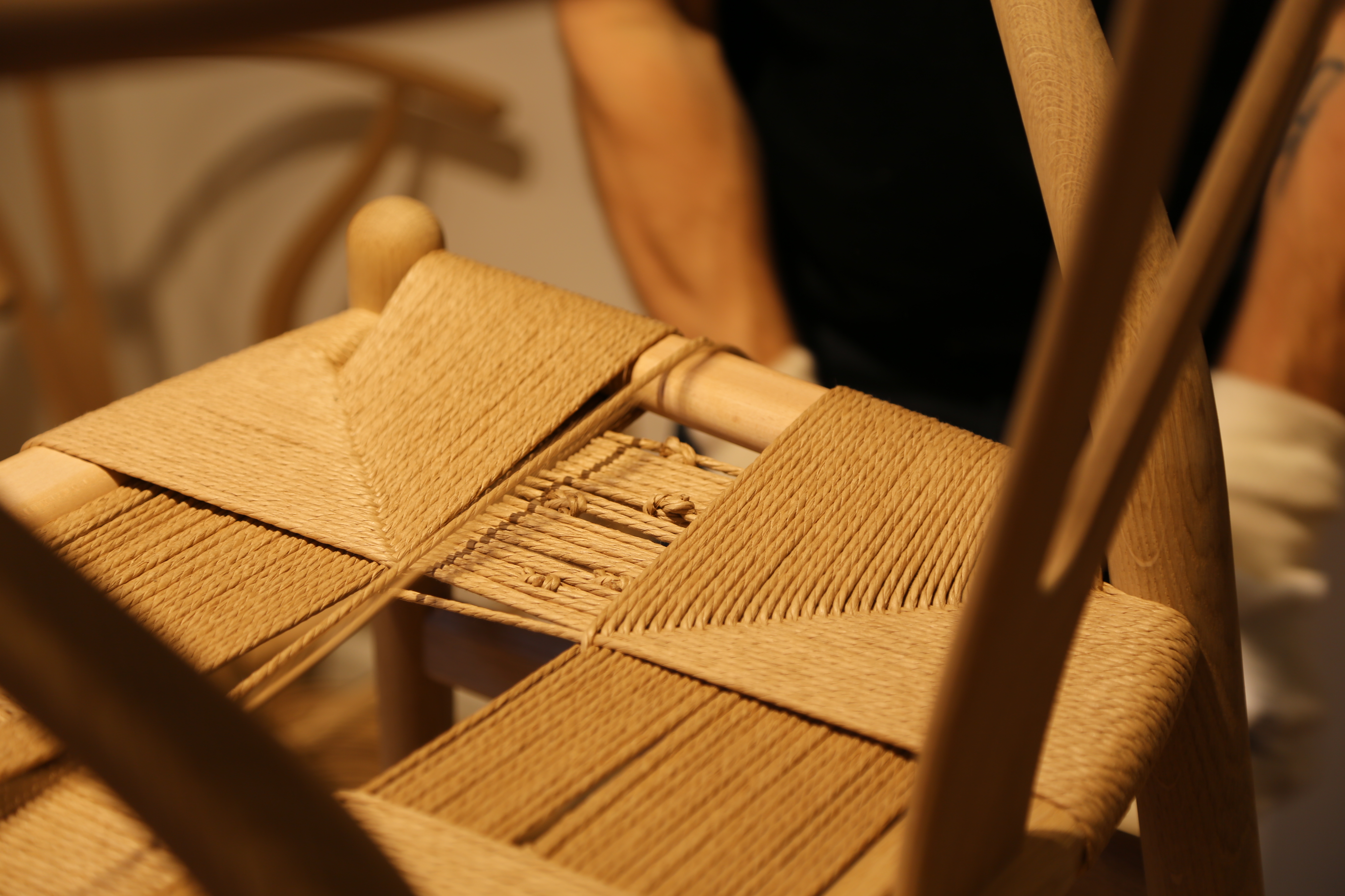 Assise en corde de papier