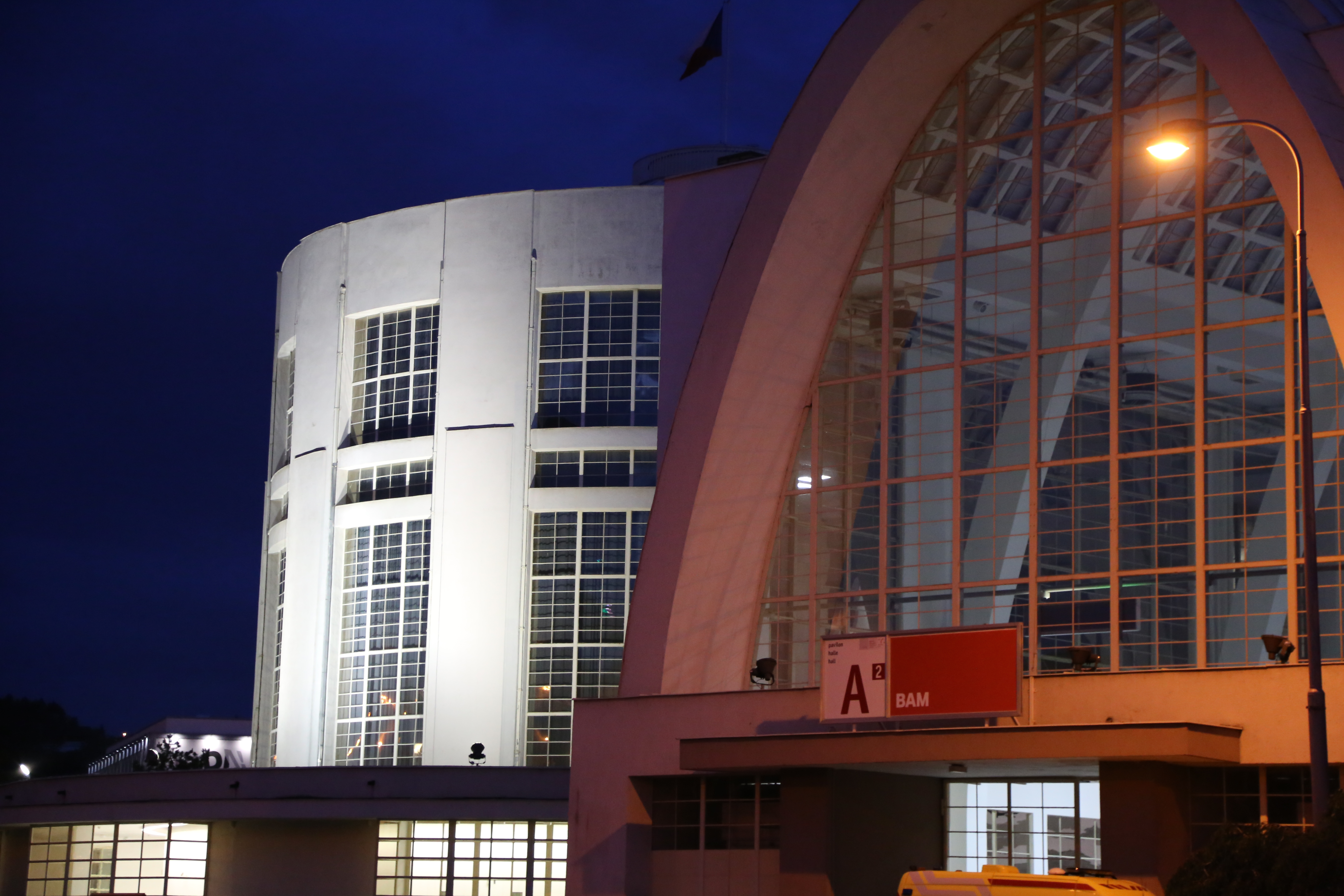 Hall A by night