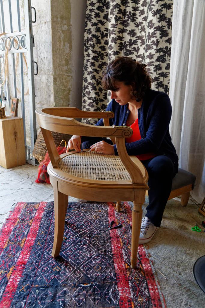 Morgane a l'atelier