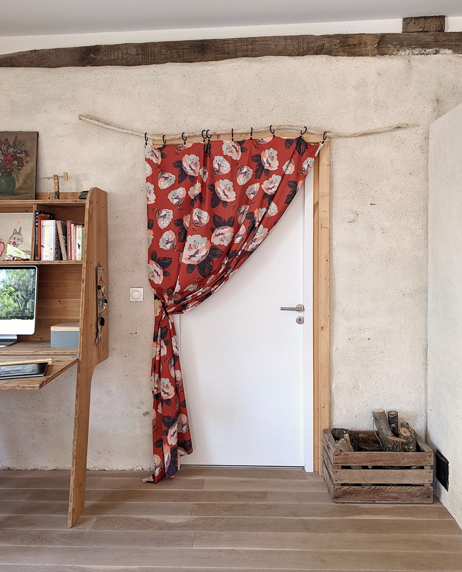 Rideaux pivoine